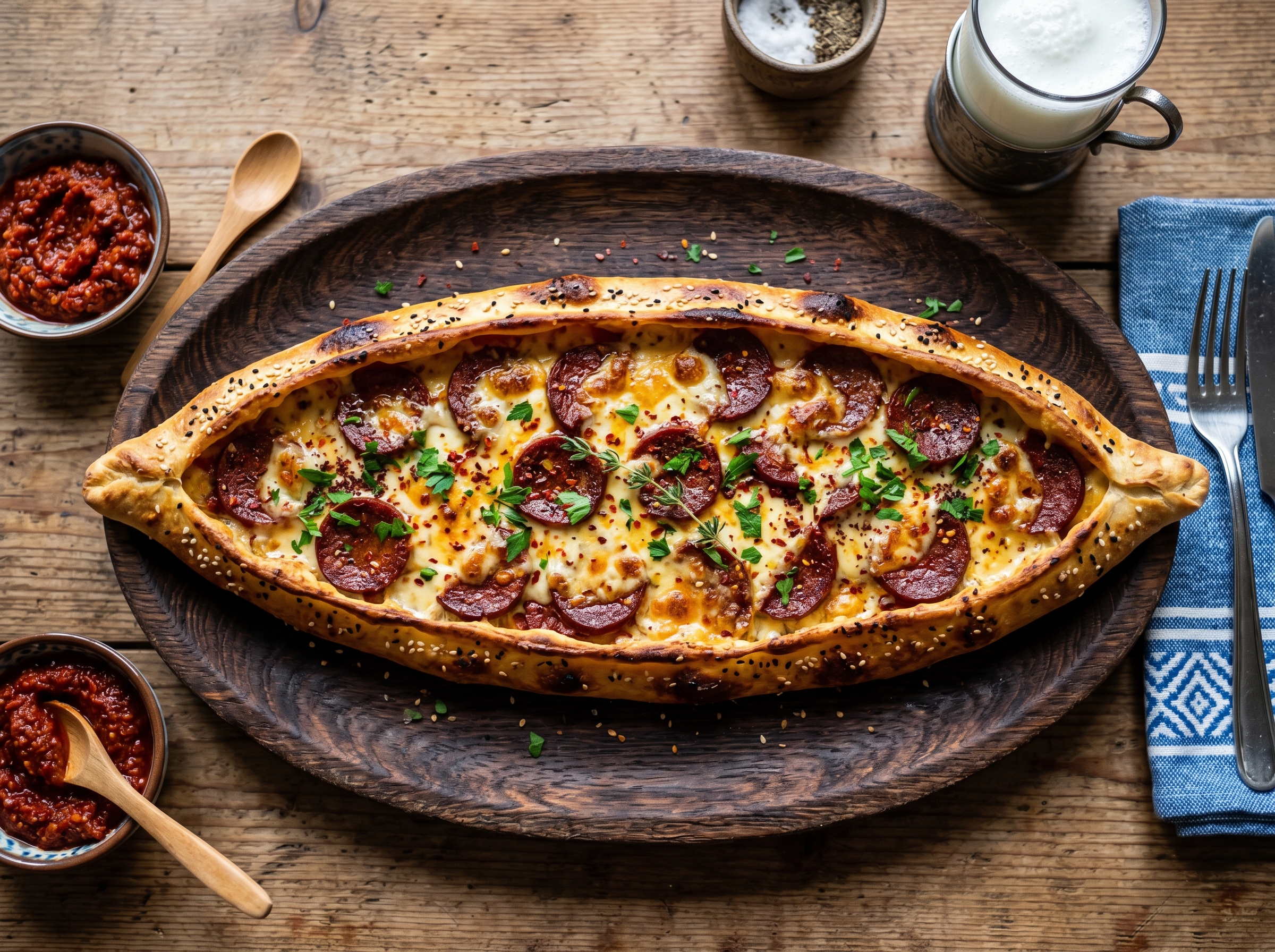 Salami Pide
